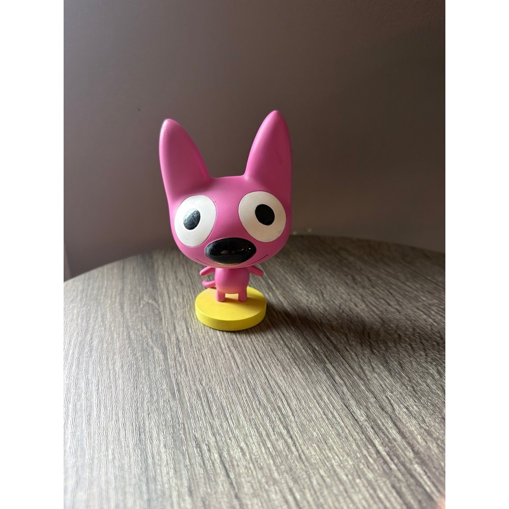 Hoops & Yoyo HOOPS Pink Cat Bobblehead Figure 2003 Hallmark Cartoon Character